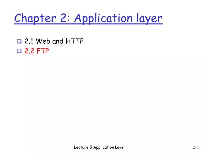 chapter 2 application layer