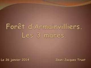 for t d armainvilliers les 3 mares