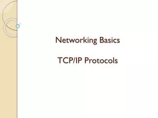 networking basics tcp ip protocols