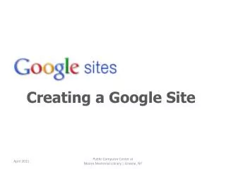 Creating a Google Site