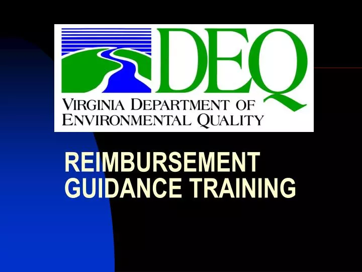 reimbursement guidance training