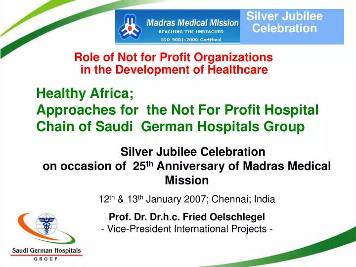 role of not for profit organizations in the development of healthcare