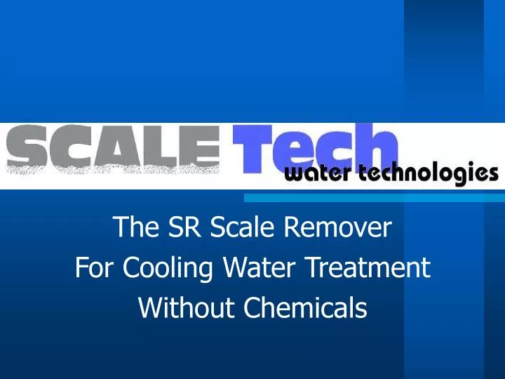 the sr scale remover for cooling water treatment without chemicals
