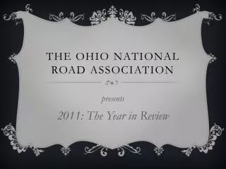 The ohio national road association