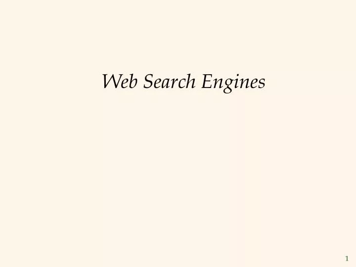 web search engines