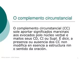 o complemento circunstancial