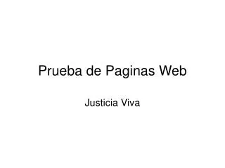 prueba de paginas web