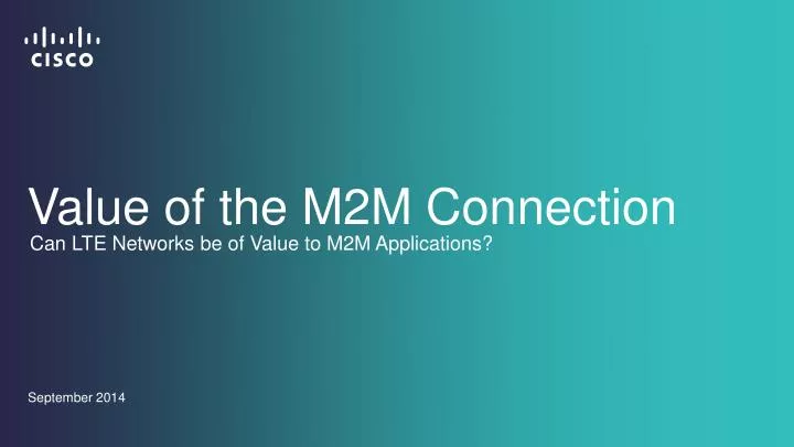value of the m2m connection