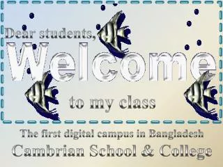 The first digital campus in Bangladesh Cambrian School &amp; College