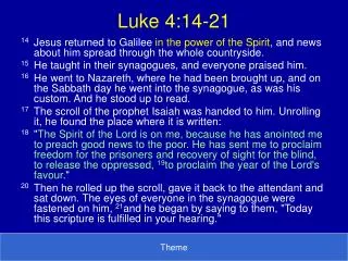 Luke 4:14-21