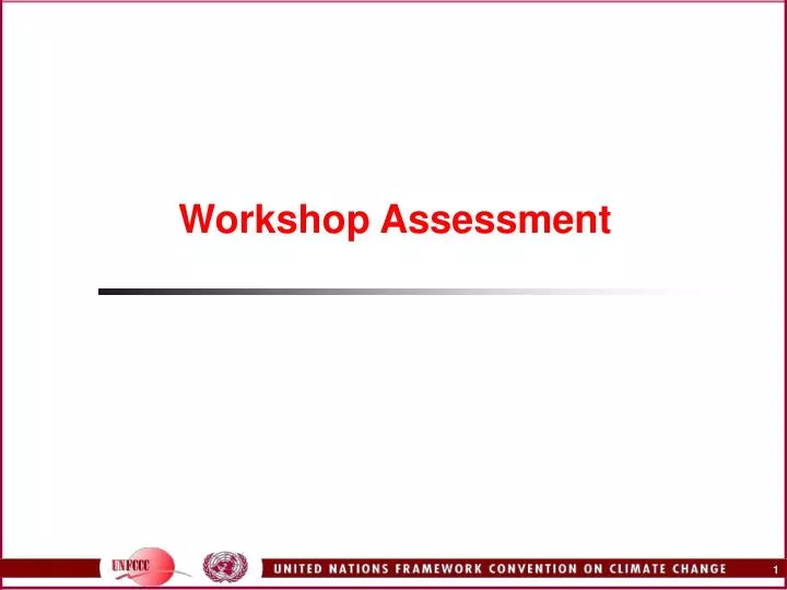workshop assessment