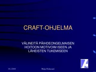 craft ohjelma