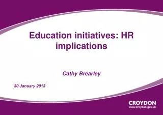 Education initiatives: HR implications