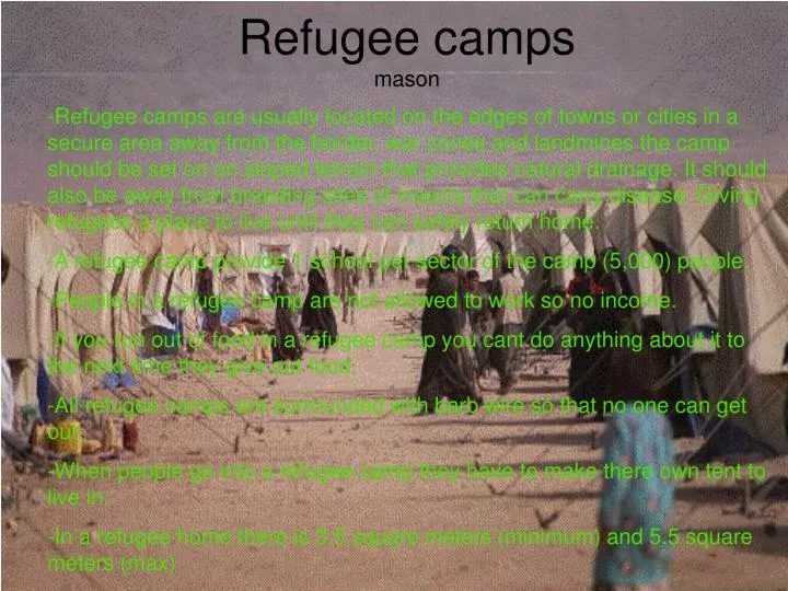 refugee camps mason