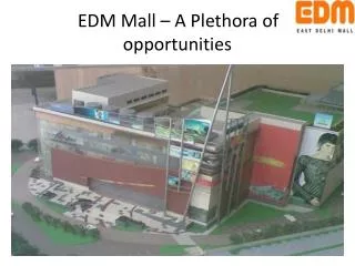 EDM Mall – A Pl e th o r a of o p p o rtunities