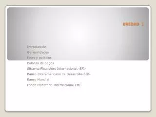 unidad i