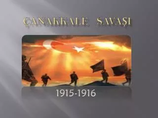 anakkale sava i