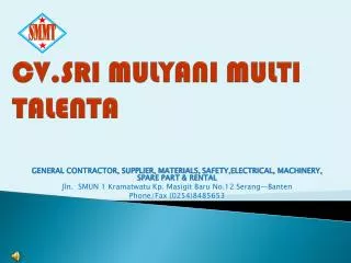 cv sri mulyani multi talenta