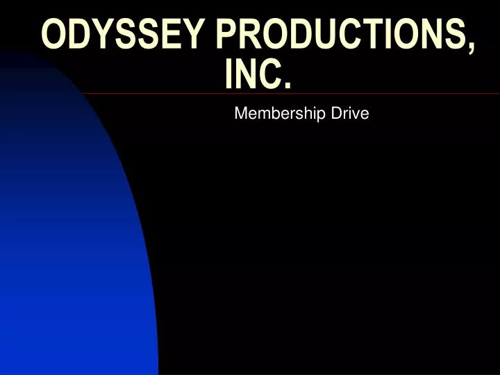 odyssey productions inc