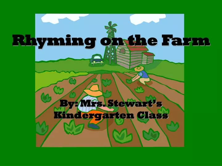 rhyming on the farm