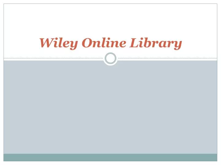 wiley online library