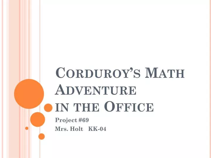 corduroy s math adventure in the office