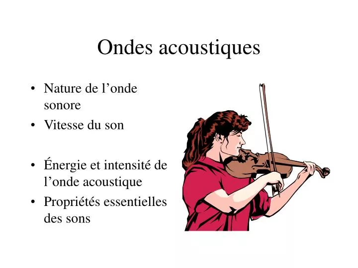 ondes acoustiques