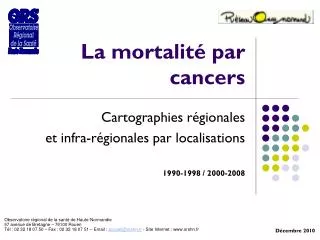 la mortalit par cancers