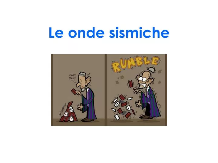 le onde sismiche