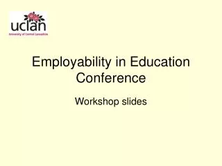 Employability in Education Conference