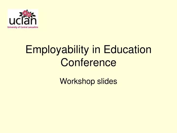 employability in education conference