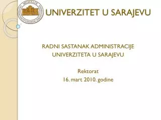 univerzitet u sarajevu