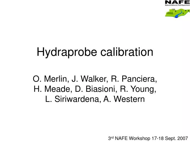 hydraprobe calibration