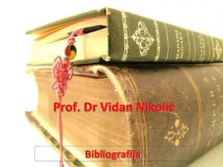 prof dr vidan nikoli