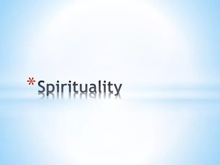 spirituality