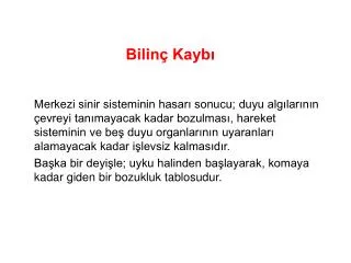 bilin kayb