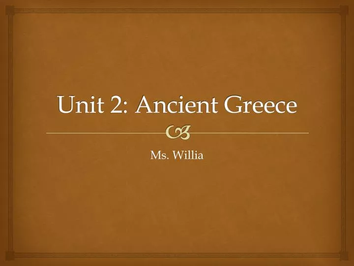 unit 2 ancient greece