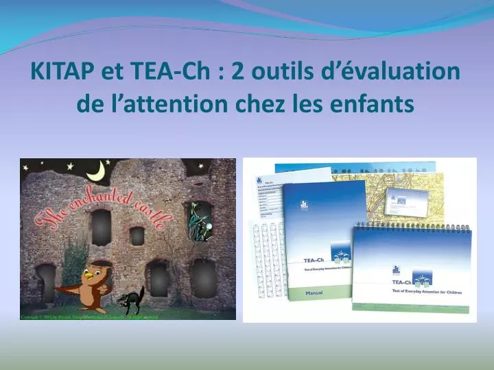 kitap et tea ch 2 outils d valuation de l attention chez les enfants