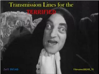 Transmission Lines for the Terrified