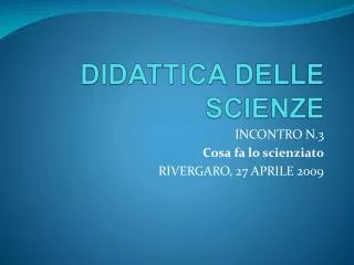 didattica delle scienze