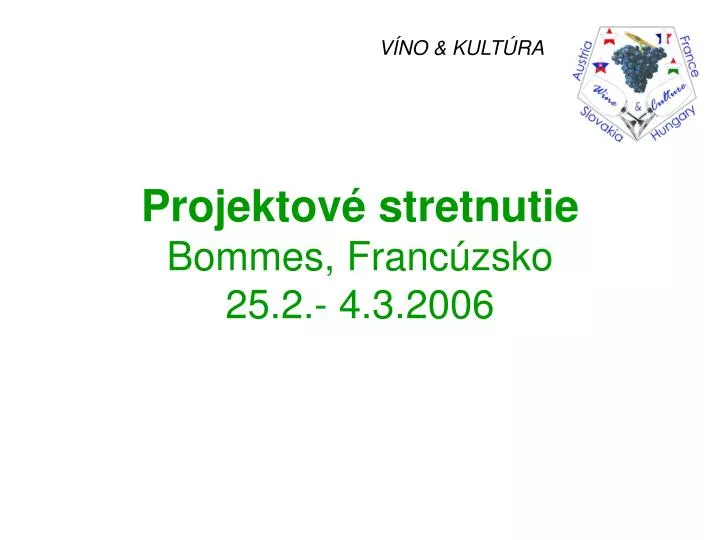 projektov stretnutie bommes franc zsko 25 2 4 3 2006