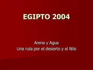 egipto 2004