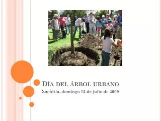 d a del rbol urbano