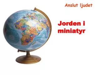 jorden i miniatyr