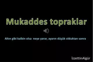 mukaddes topraklar