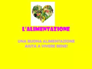 l alimentazione