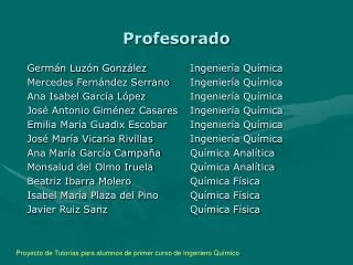 profesorado