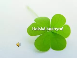 italsk kuchyn