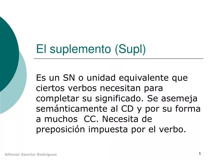 el suplemento supl