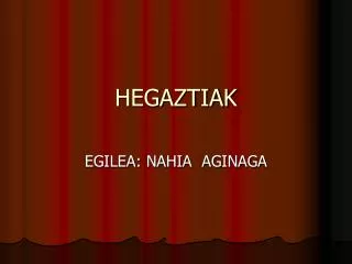 hegaztiak